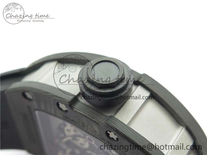 RM055 NTPT KVF Best Edition Skeleton Dial Black Crown on Black Rubber Strap MIYOTA8215 V3