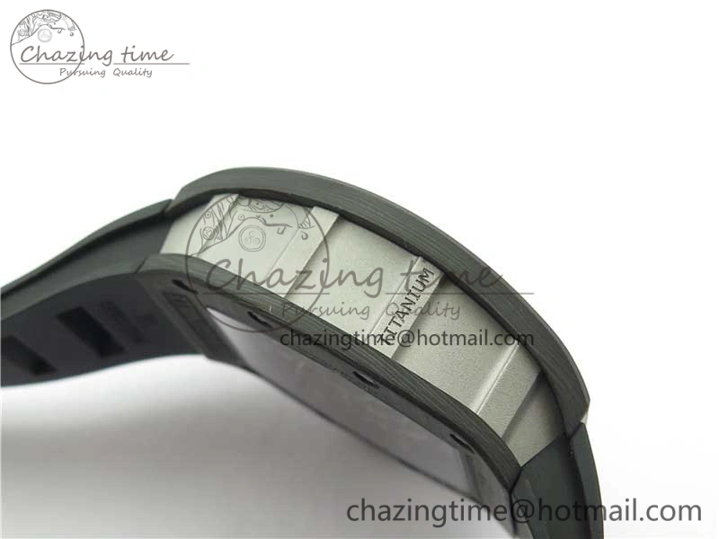 RM055 NTPT KVF Best Edition Skeleton Dial Black Crown on Black Rubber Strap MIYOTA8215 V3