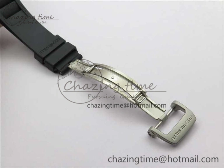 RM055 NTPT KVF Best Edition Skeleton Dial Black Crown on Black Rubber Strap MIYOTA8215 V3