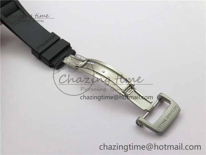 RM055 NTPT KVF Best Edition Skeleton Dial Black Crown on Black Rubber Strap MIYOTA8215 V3
