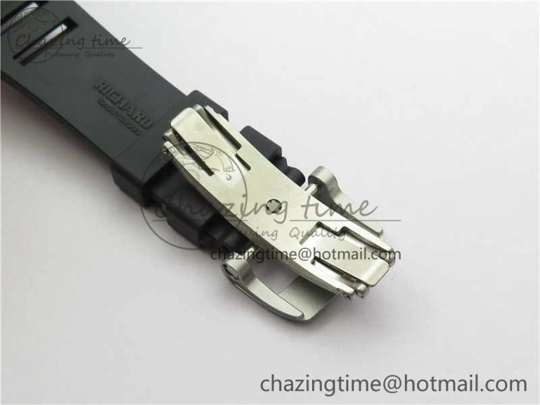 RM055 NTPT KVF Best Edition Skeleton Dial Black Crown on Black Rubber Strap MIYOTA8215 V3