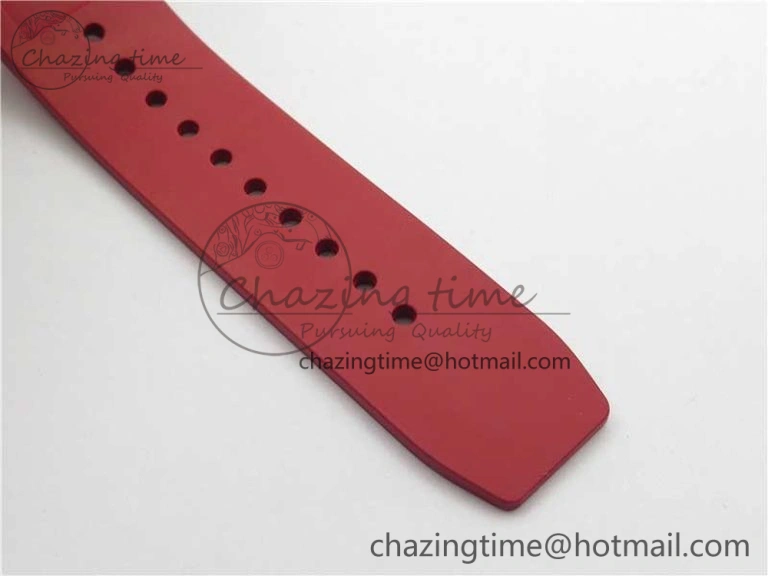 RM055 NTPT KVF Best Edition Skeleton Dial Black on Red Rubber Strap MIYOTA8215 V3