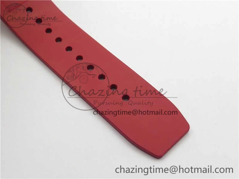RM055 NTPT KVF Best Edition Skeleton Dial Black on Red Rubber Strap MIYOTA8215 V3
