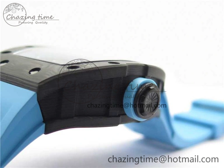 RM055 NTPT KVF Best Edition Skeleton Dial Blue on Blue Rubber Strap MIYOTA8215 V3