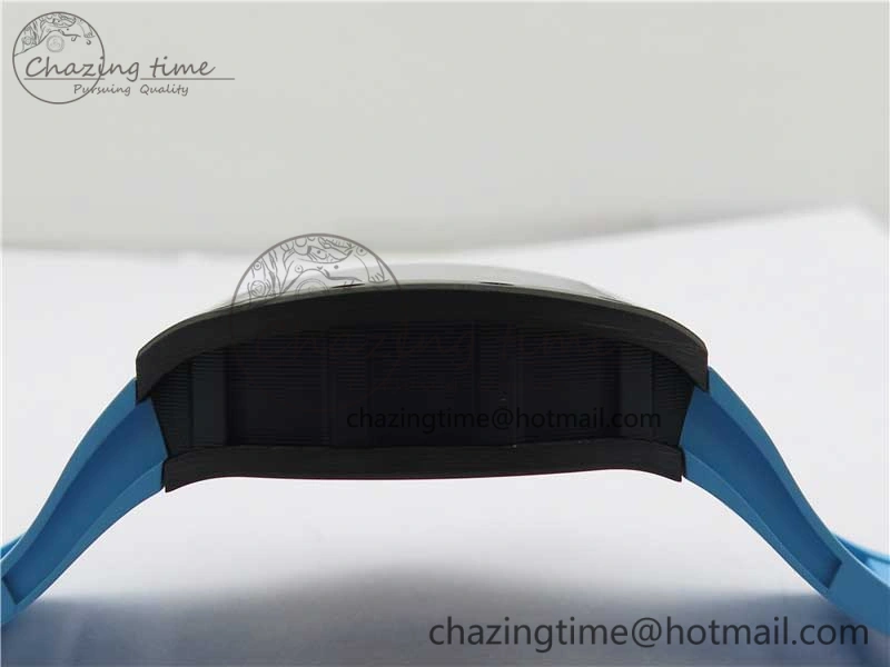 RM055 NTPT KVF Best Edition Skeleton Dial Blue on Blue Rubber Strap MIYOTA8215 V3