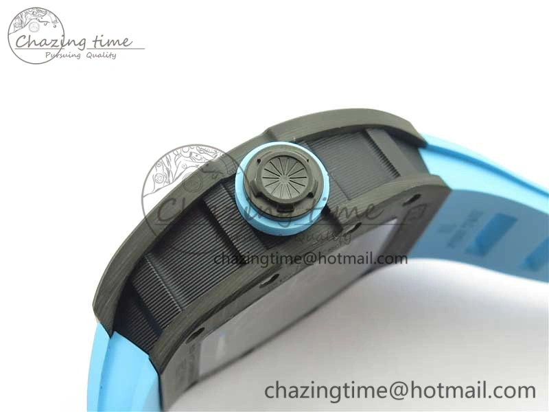 RM055 NTPT KVF Best Edition Skeleton Dial Blue on Blue Rubber Strap MIYOTA8215 V3
