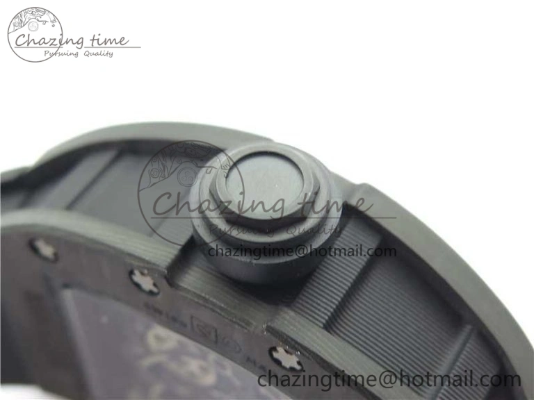 RM055 NTPT KVF Best Edition Skeleton Dial Gold on Black Rubber Strap MIYOTA8215 V3