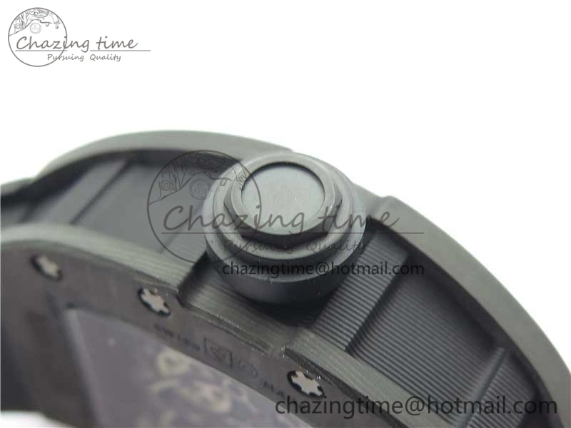 RM055 NTPT KVF Best Edition Skeleton Dial Gold on Black Rubber Strap MIYOTA8215 V3