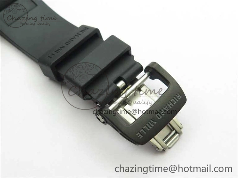 RM055 NTPT KVF Best Edition Skeleton Dial Gold on Black Rubber Strap MIYOTA8215 V3