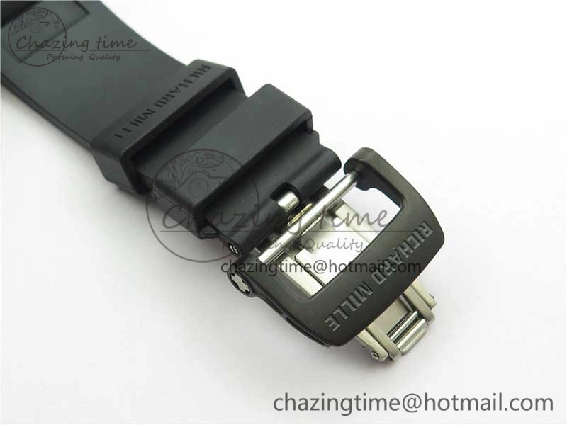 RM055 NTPT KVF Best Edition Skeleton Dial Gold on Black Rubber Strap MIYOTA8215 V3