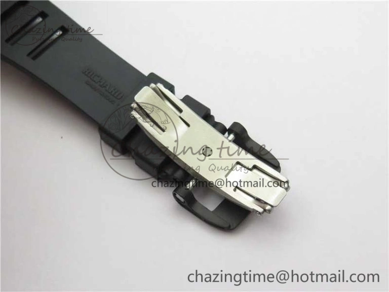 RM055 NTPT KVF Best Edition Skeleton Dial Gold on Black Rubber Strap MIYOTA8215 V3