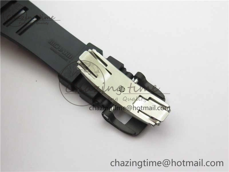 RM055 NTPT KVF Best Edition Skeleton Dial Gold on Black Rubber Strap MIYOTA8215 V3