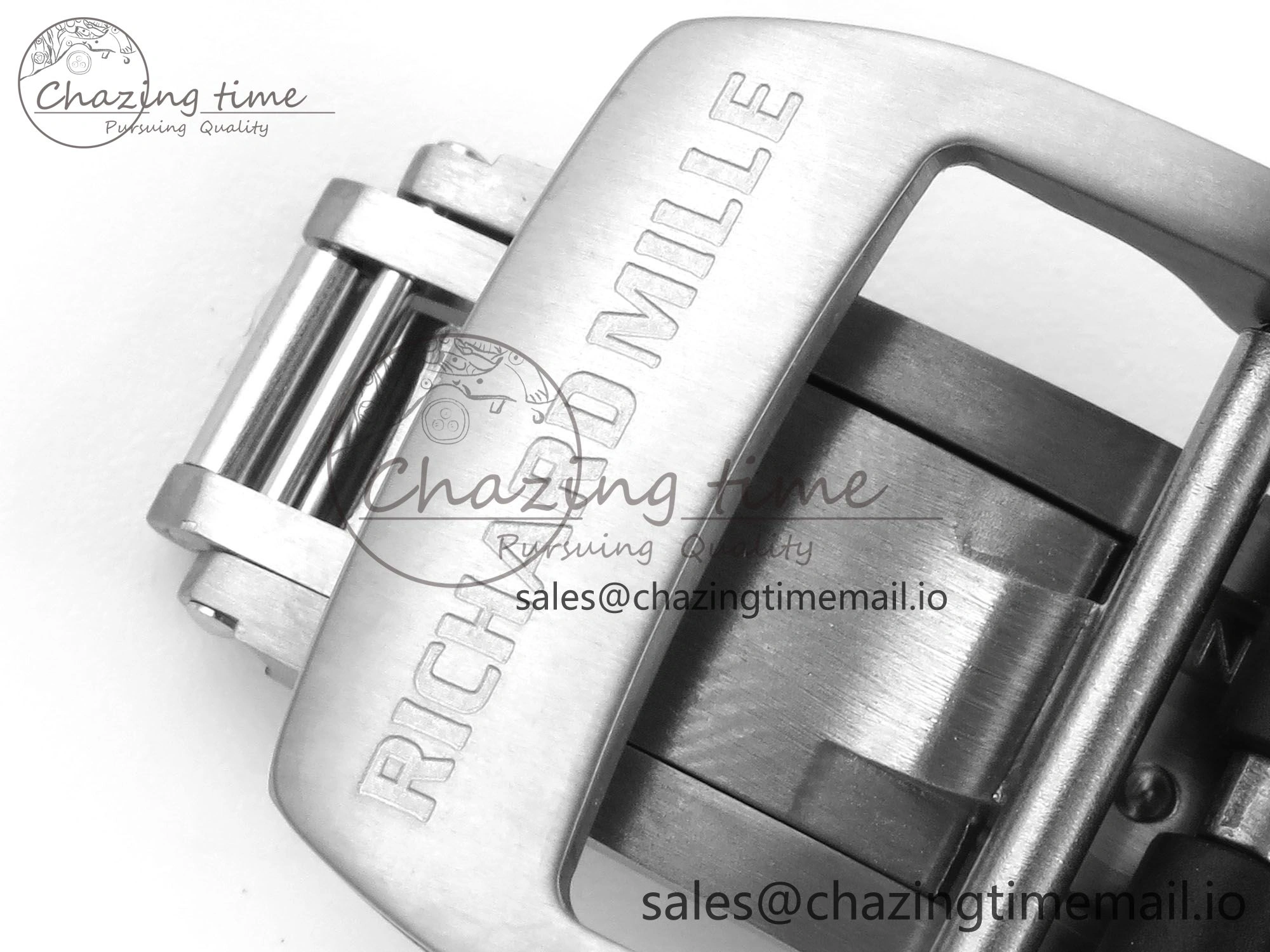 RM055 NTPT UOKF 1:1 Best Edition RG Inner Bezel Black Crown on Black Rubber Strap RMUL2 Super Clone