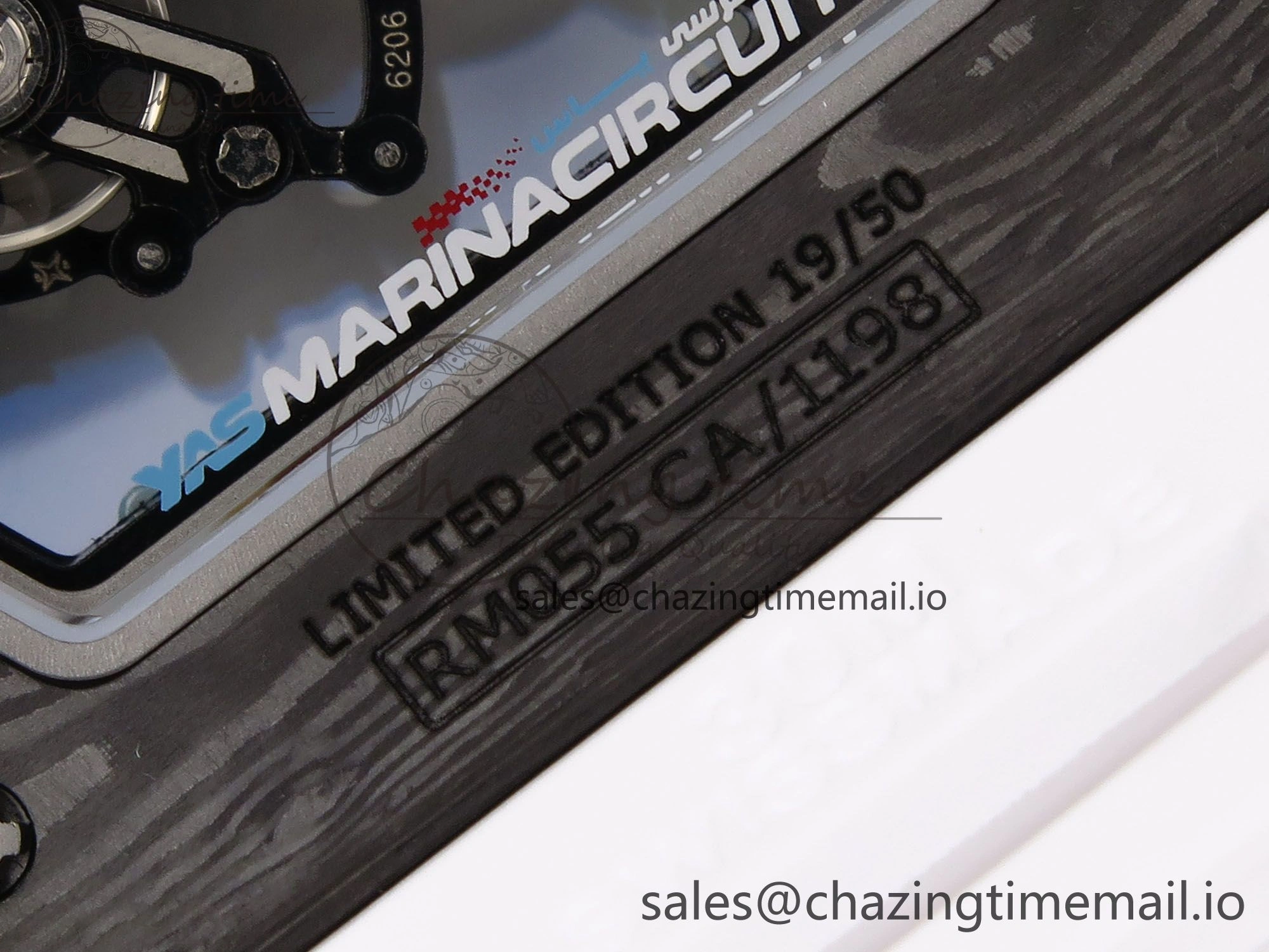 RM055 NTPT YSF 1:1 Best Edition Blue Bezel Blue Crown on White Rubber Strap RMUL2 Super Clone