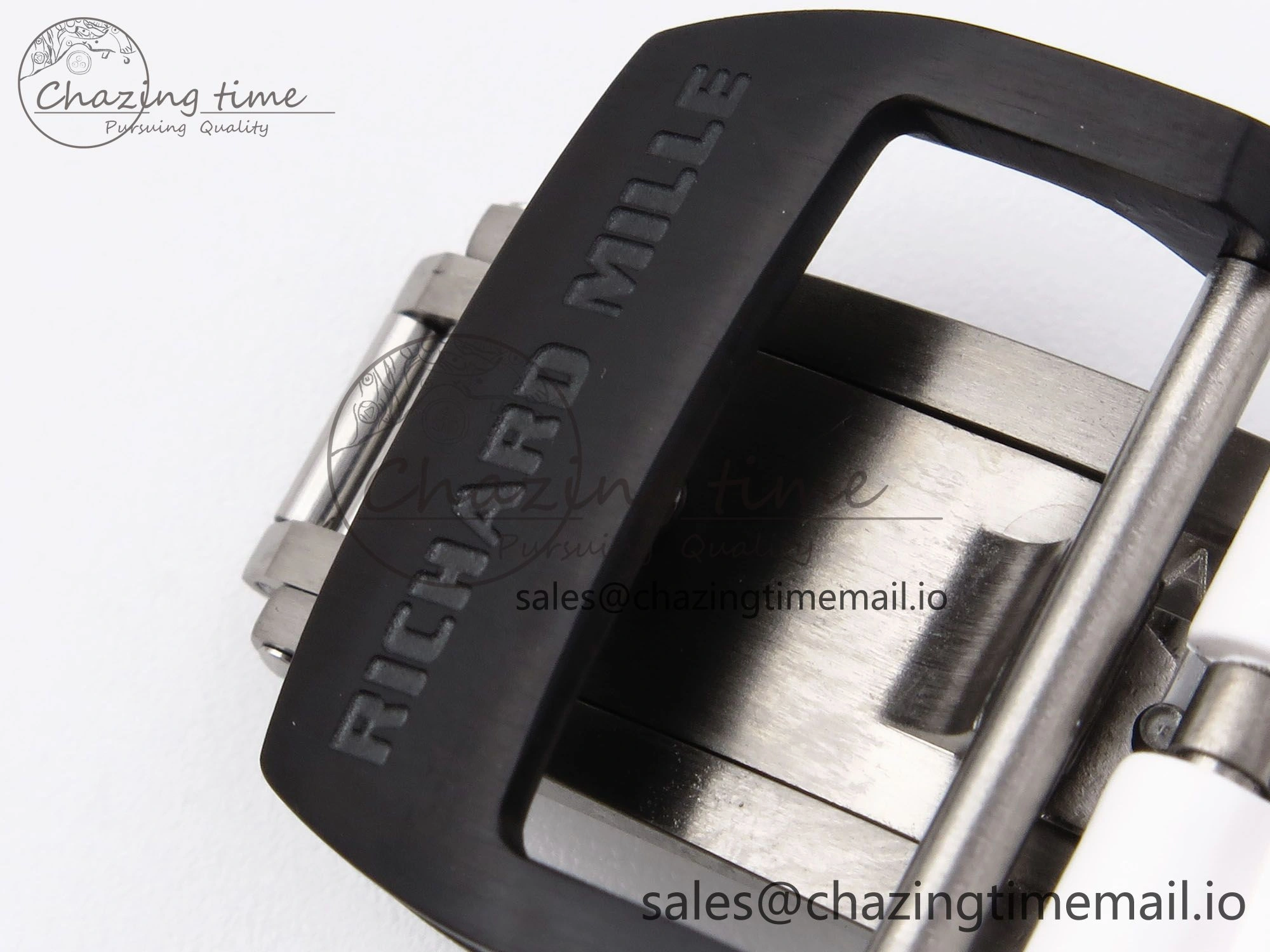 RM055 NTPT YSF 1:1 Best Edition Blue Bezel Blue Crown on White Rubber Strap RMUL2 Super Clone