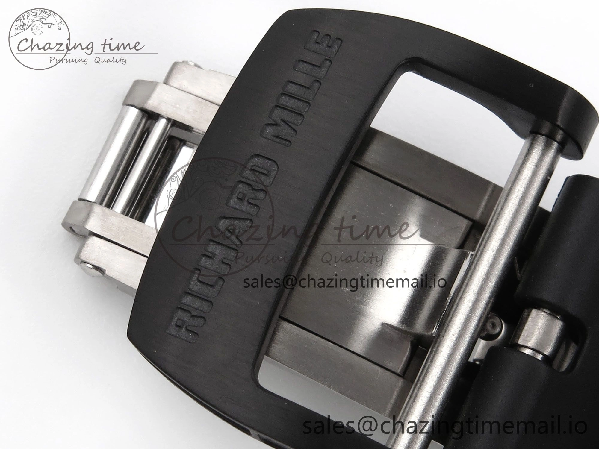 RM055 NTPT YSF 1:1 Best Edition RG Bezel Black Crown on Black Rubber Strap RMUL2 Super Clone