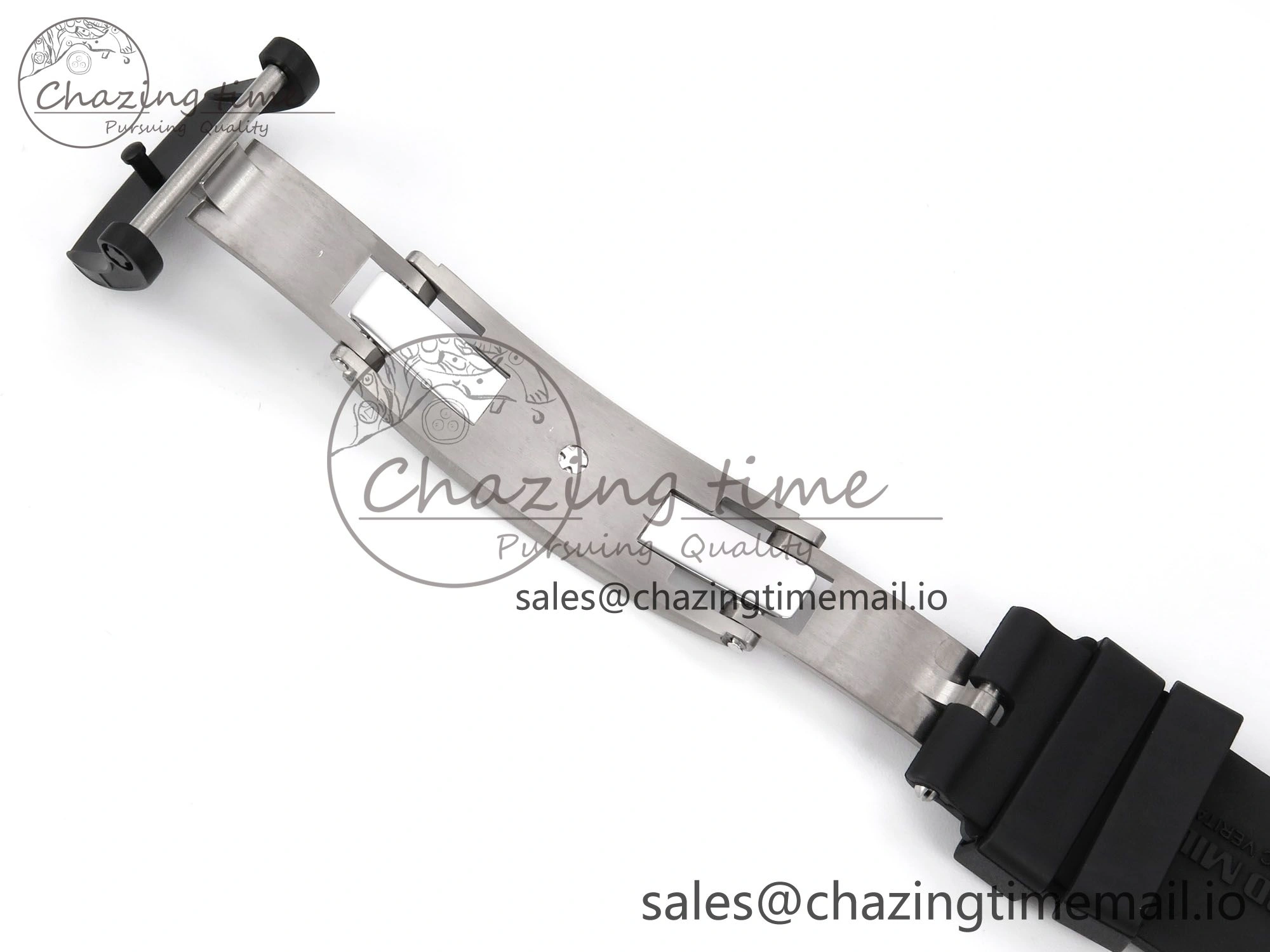 RM055 NTPT YSF 1:1 Best Edition RG Bezel Black Crown on Black Rubber Strap RMUL2 Super Clone