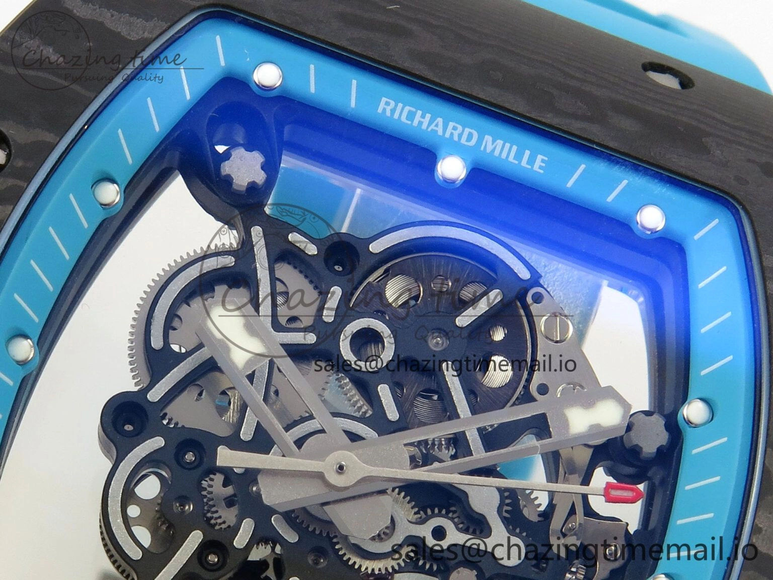 RM055 NTPT Yas Marina Circuit Edition MLF 1:1 Best Edition on Blue Rubber Strap RMUL2 Super Clone