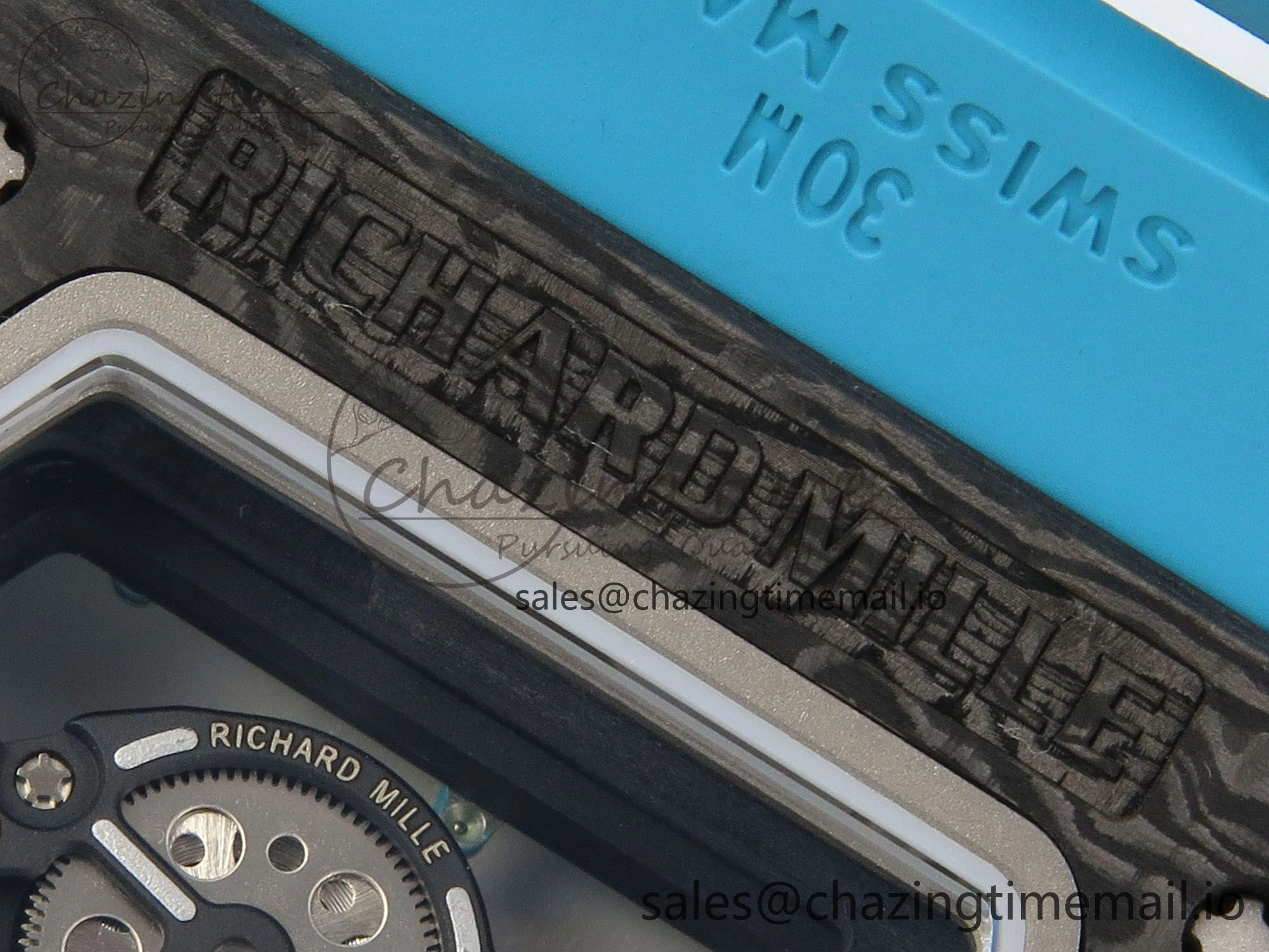 RM055 NTPT Yas Marina Circuit Edition MLF 1:1 Best Edition on Blue Rubber Strap RMUL2 Super Clone