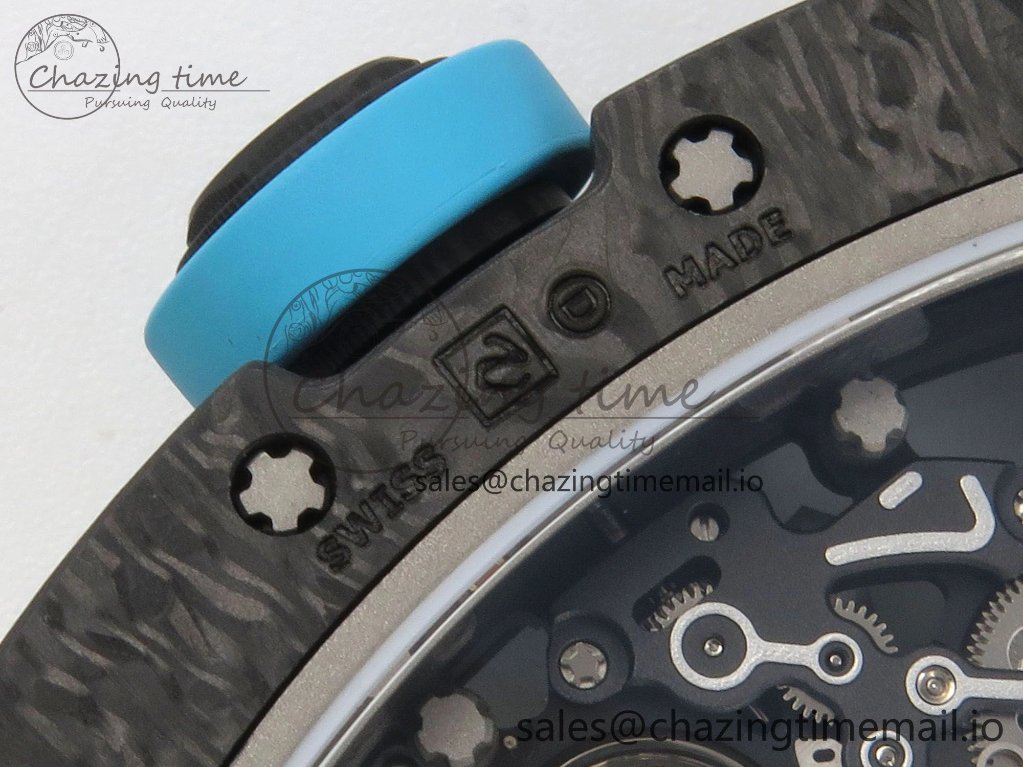 RM055 NTPT Yas Marina Circuit Edition MLF 1:1 Best Edition on Blue Rubber Strap RMUL2 Super Clone