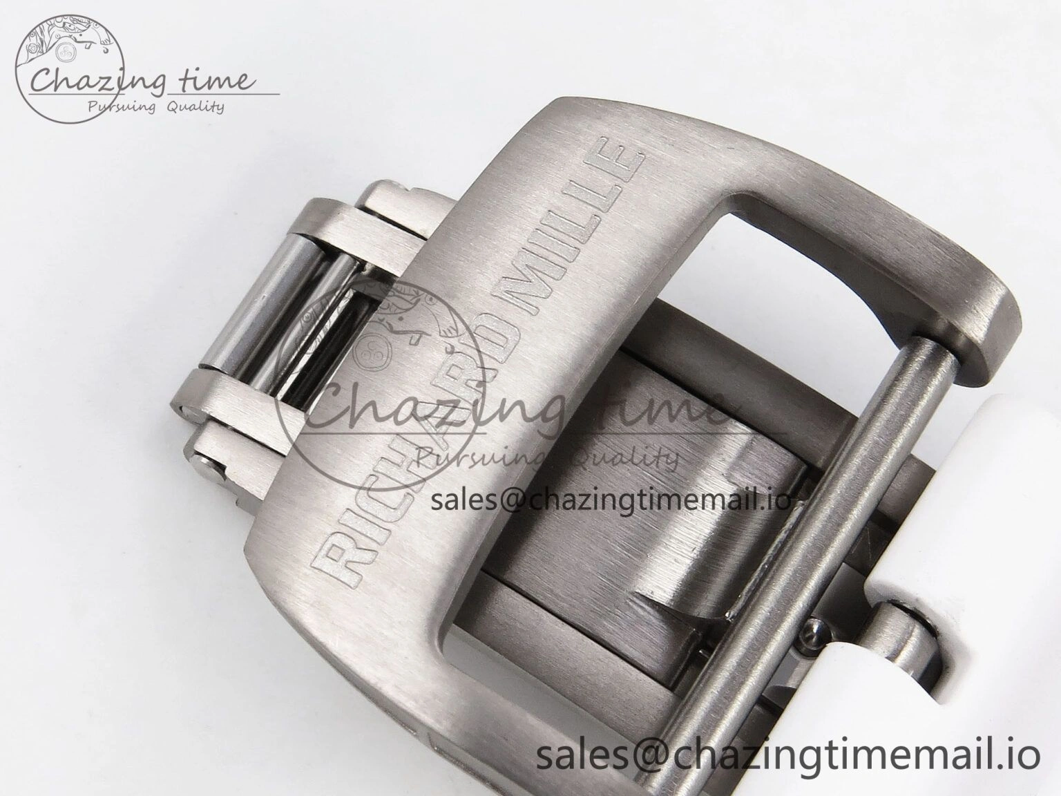 RM055 NTPT ZF 1:1 Best Edition Blue Bezel White Crown on Rubber Strap RMUL2 Super Clone