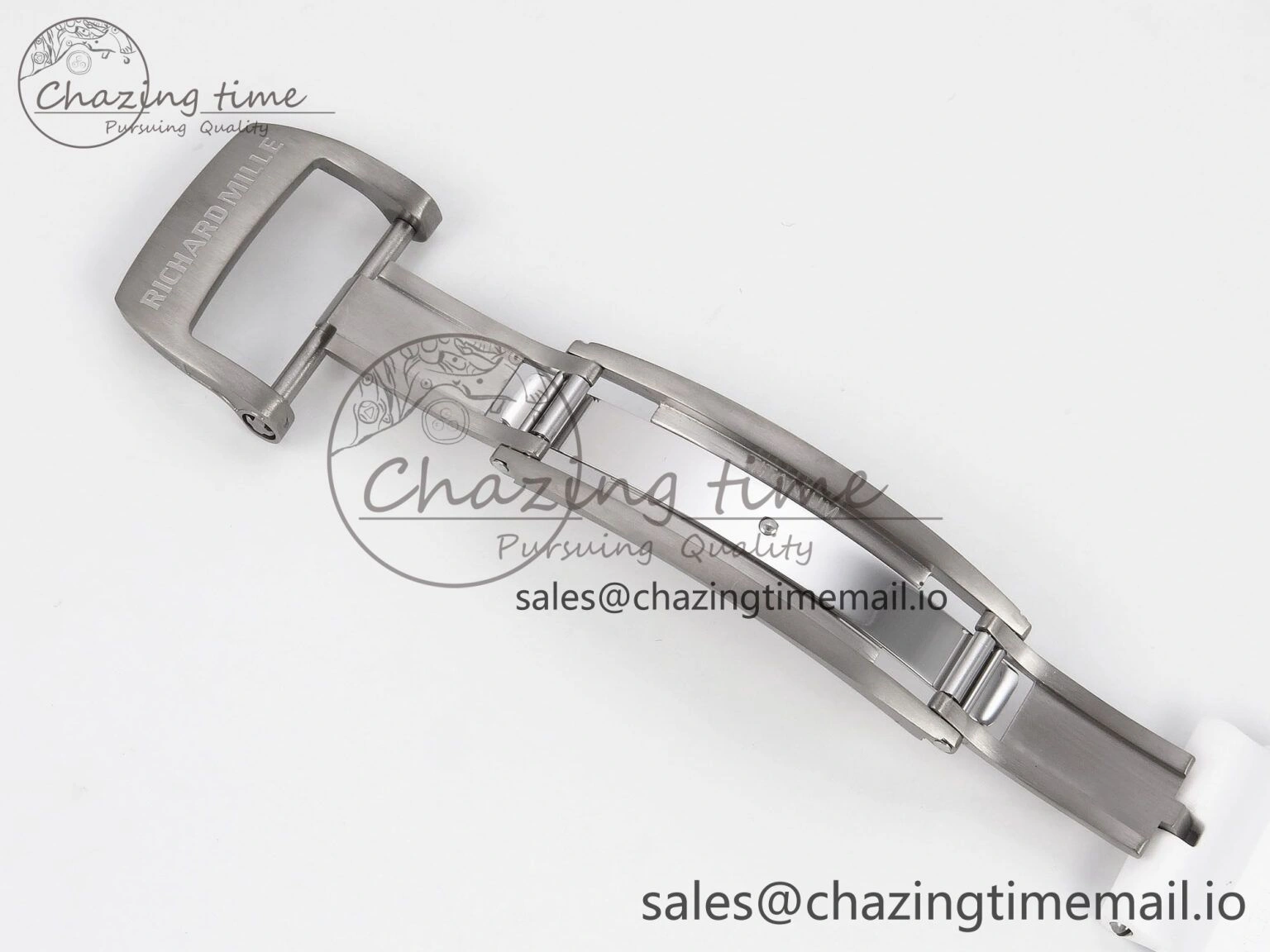 RM055 NTPT ZF 1:1 Best Edition Blue Bezel White Crown on Rubber Strap RMUL2 Super Clone