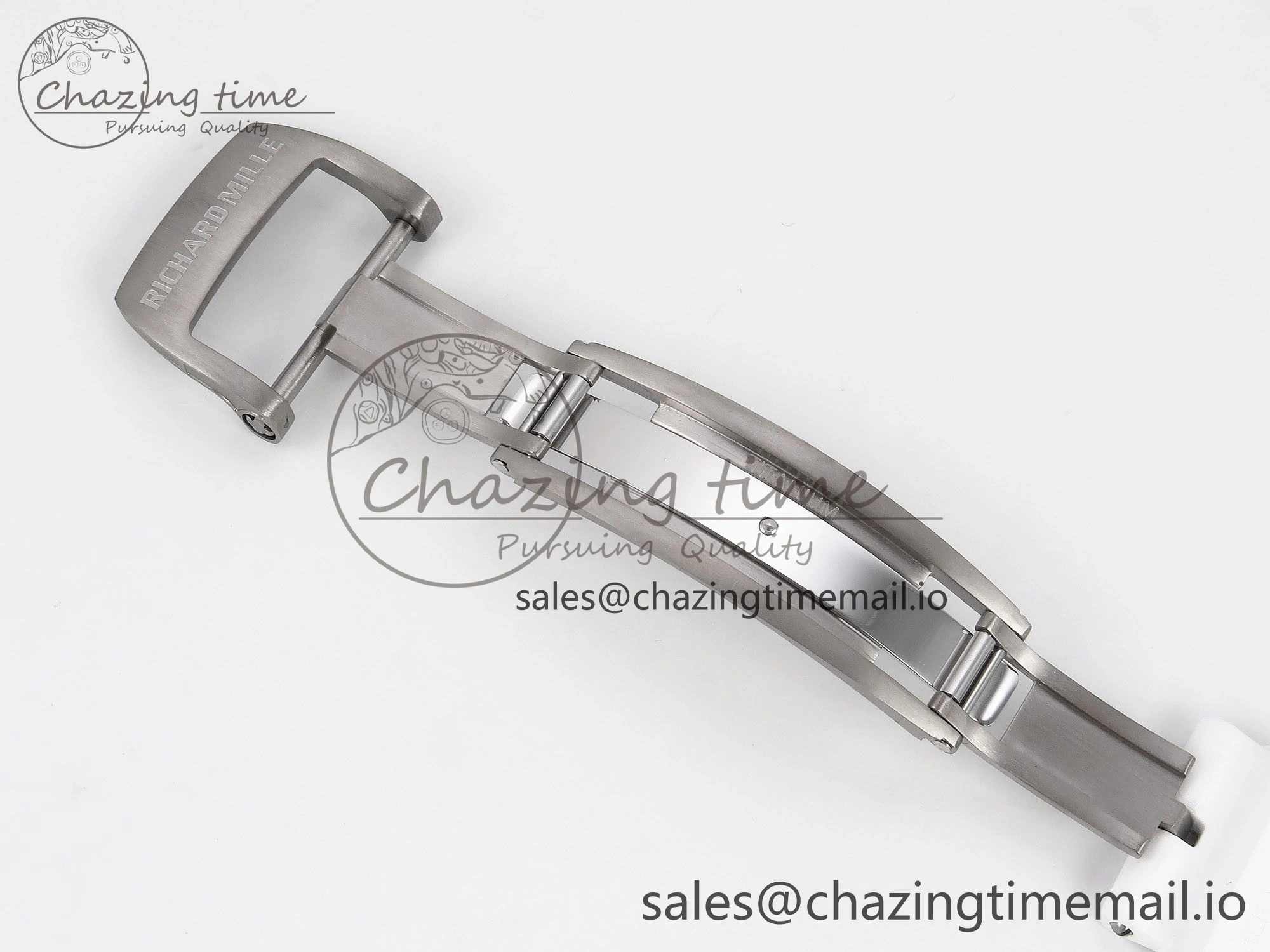 RM055 NTPT ZF 1:1 Best Edition Blue Bezel White Crown on Rubber Strap RMUL2 Super Clone