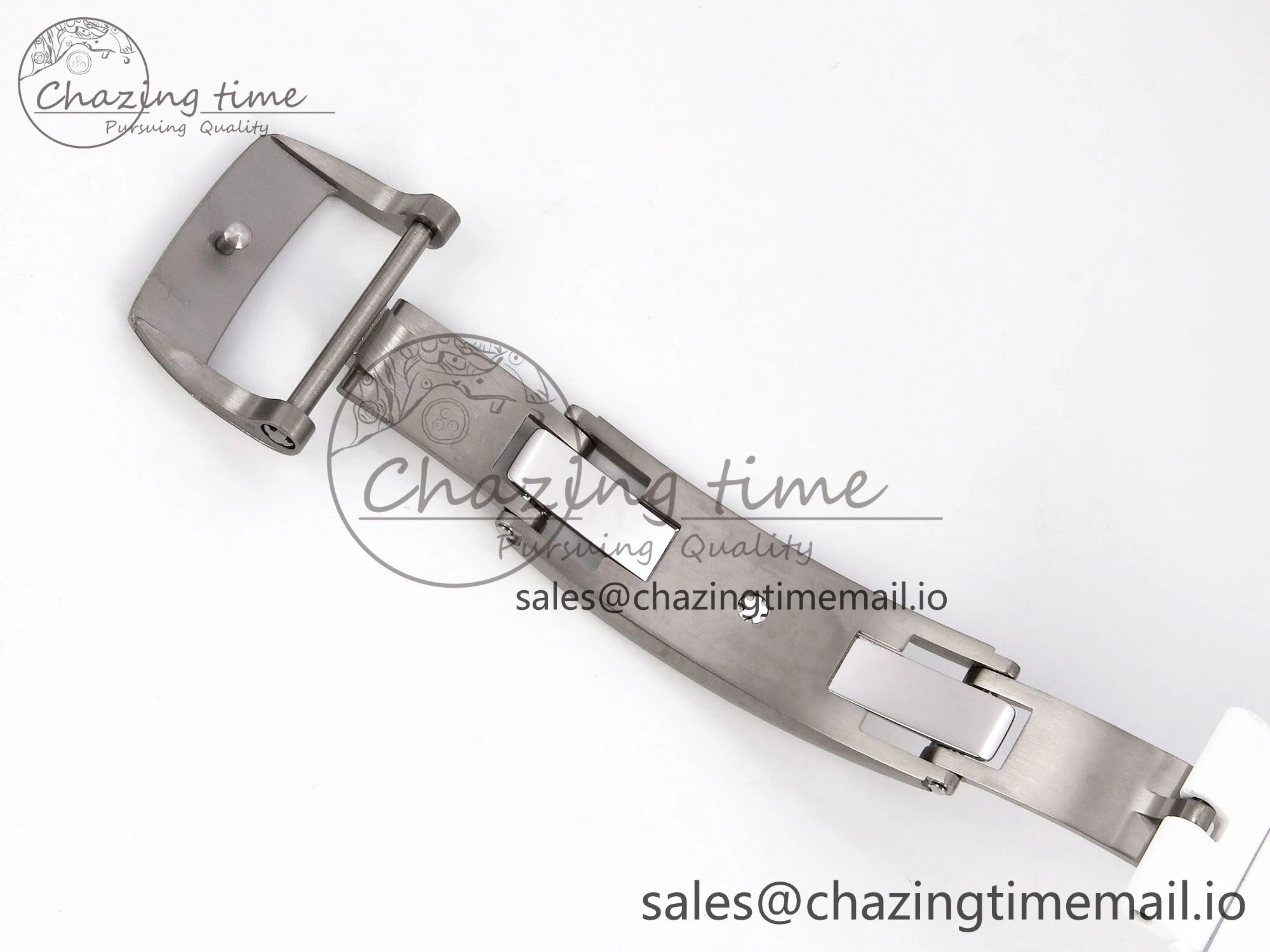 RM055 NTPT ZF 1:1 Best Edition Blue Bezel White Crown on Rubber Strap RMUL2 Super Clone