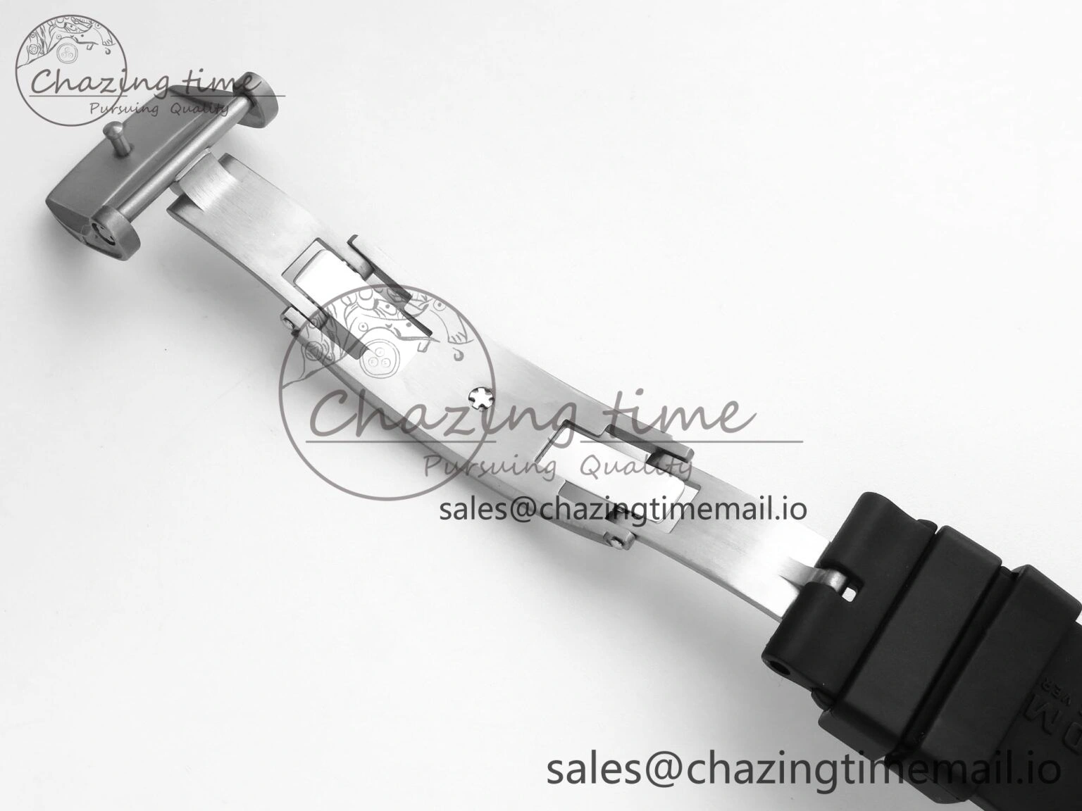 RM055 NTPT ZF 1:1 Best Edition RG Bezel Black Crown on Shark Rubber Strap RMUL2 Super Clone