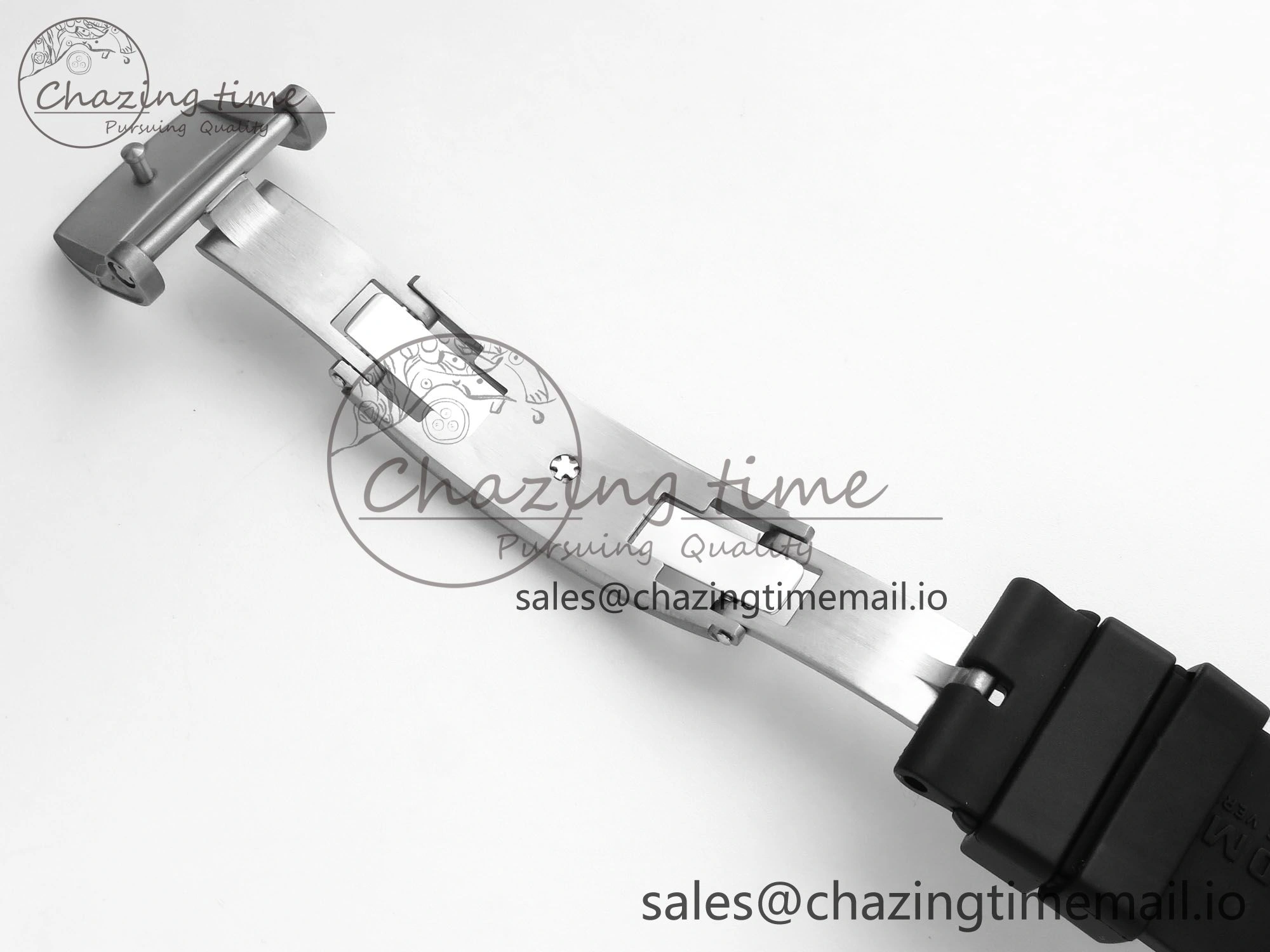 RM055 NTPT ZF 1:1 Best Edition RG Bezel Black Crown on Shark Rubber Strap RMUL2 Super Clone