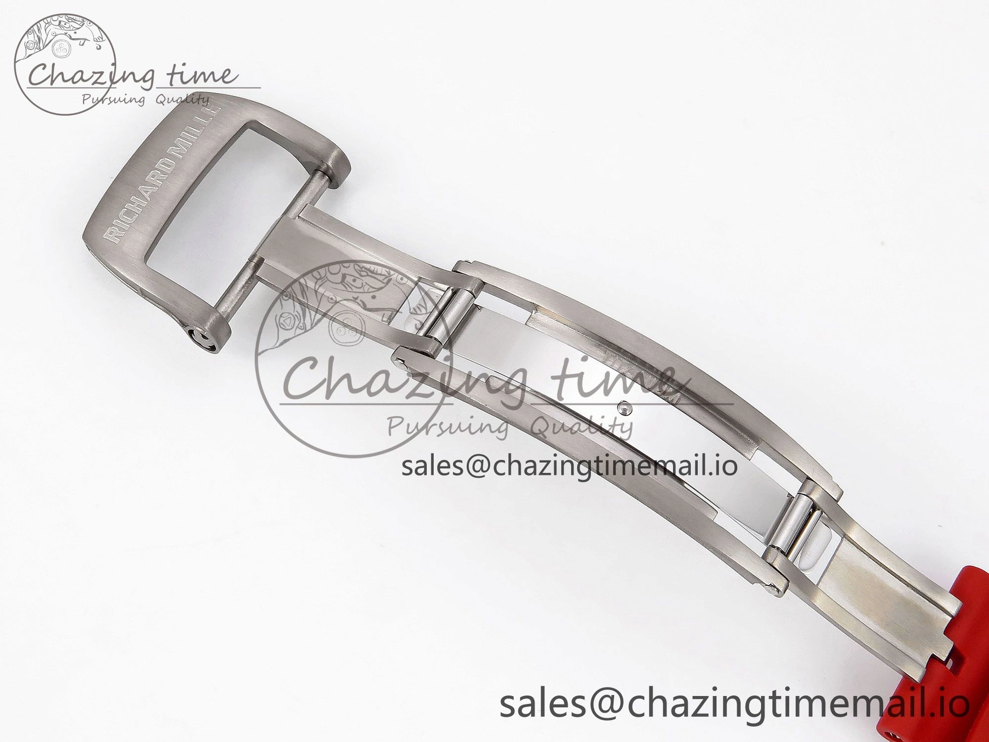 RM055 NTPT ZF 1:1 Best Edition White Bezel Red Crown on Red Rubber Strap RMUL2 Super Clone