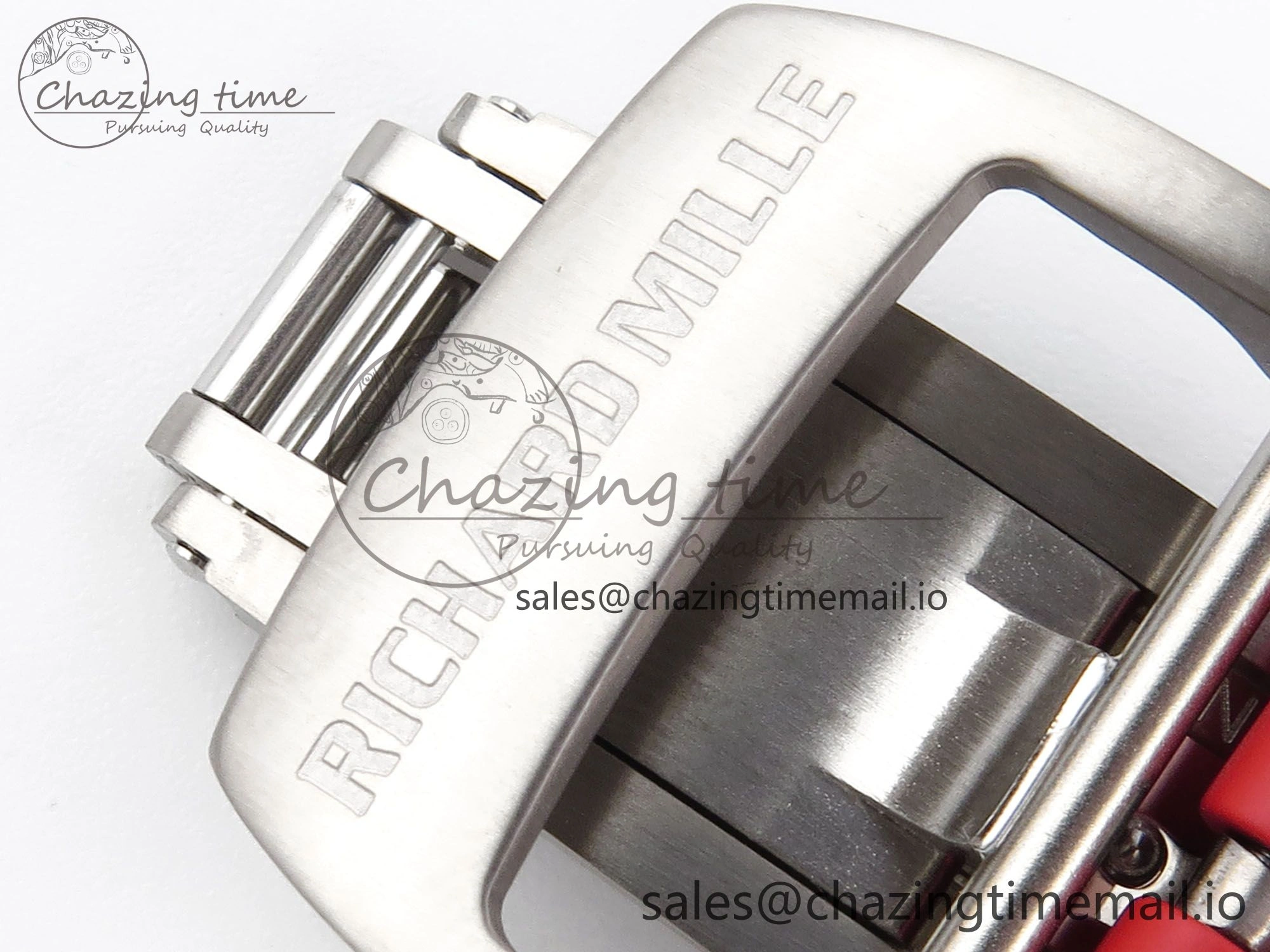 RM055 NTPT ZF 1:1 Best Edition White Bezel Red Crown on Shark Rubber Strap RMUL2 Super Clone