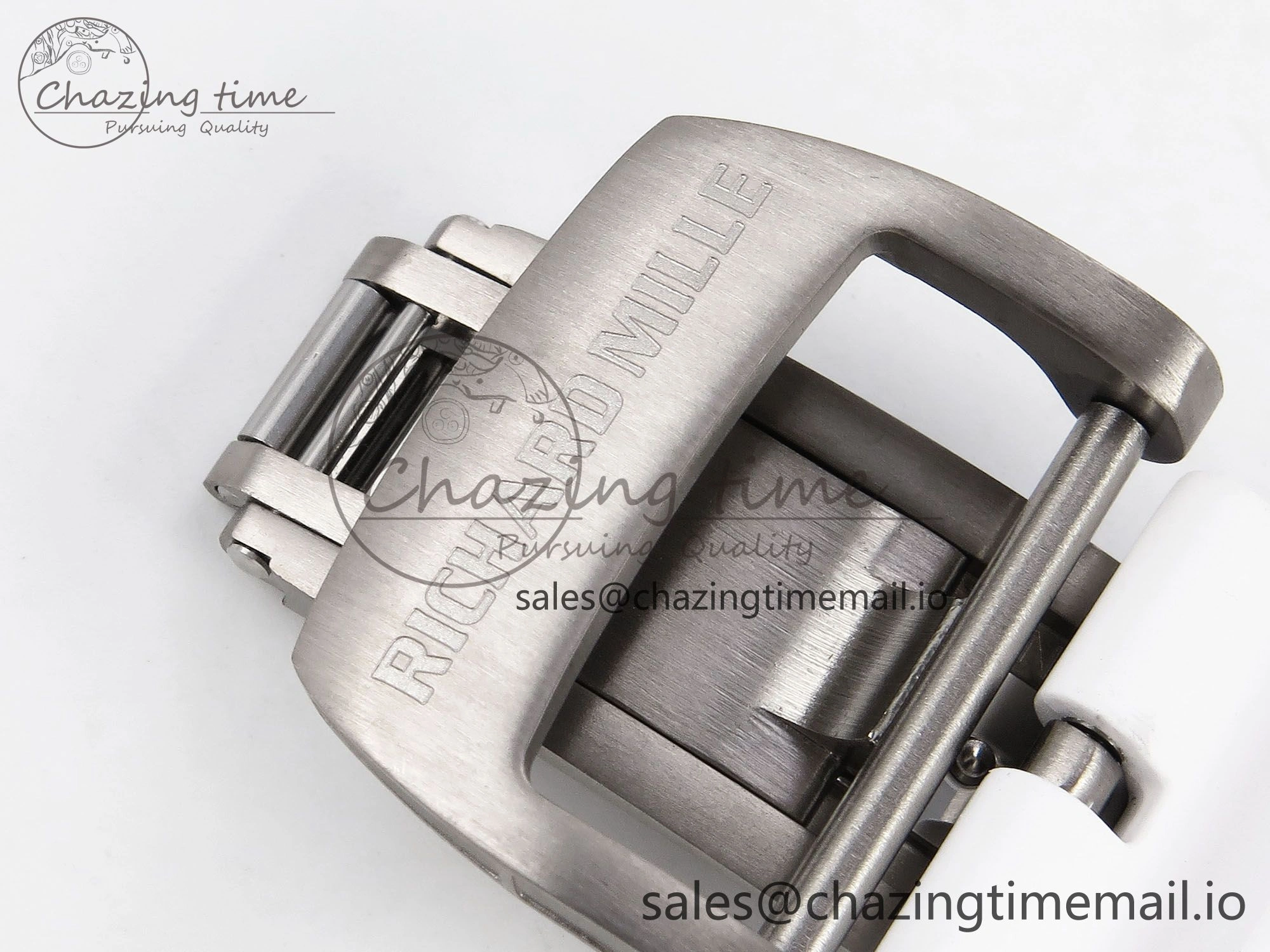 RM055 NTPT ZF 1:1 Best Edition White Bezel White Crown on Rubber Strap RMUL2 Super Clone