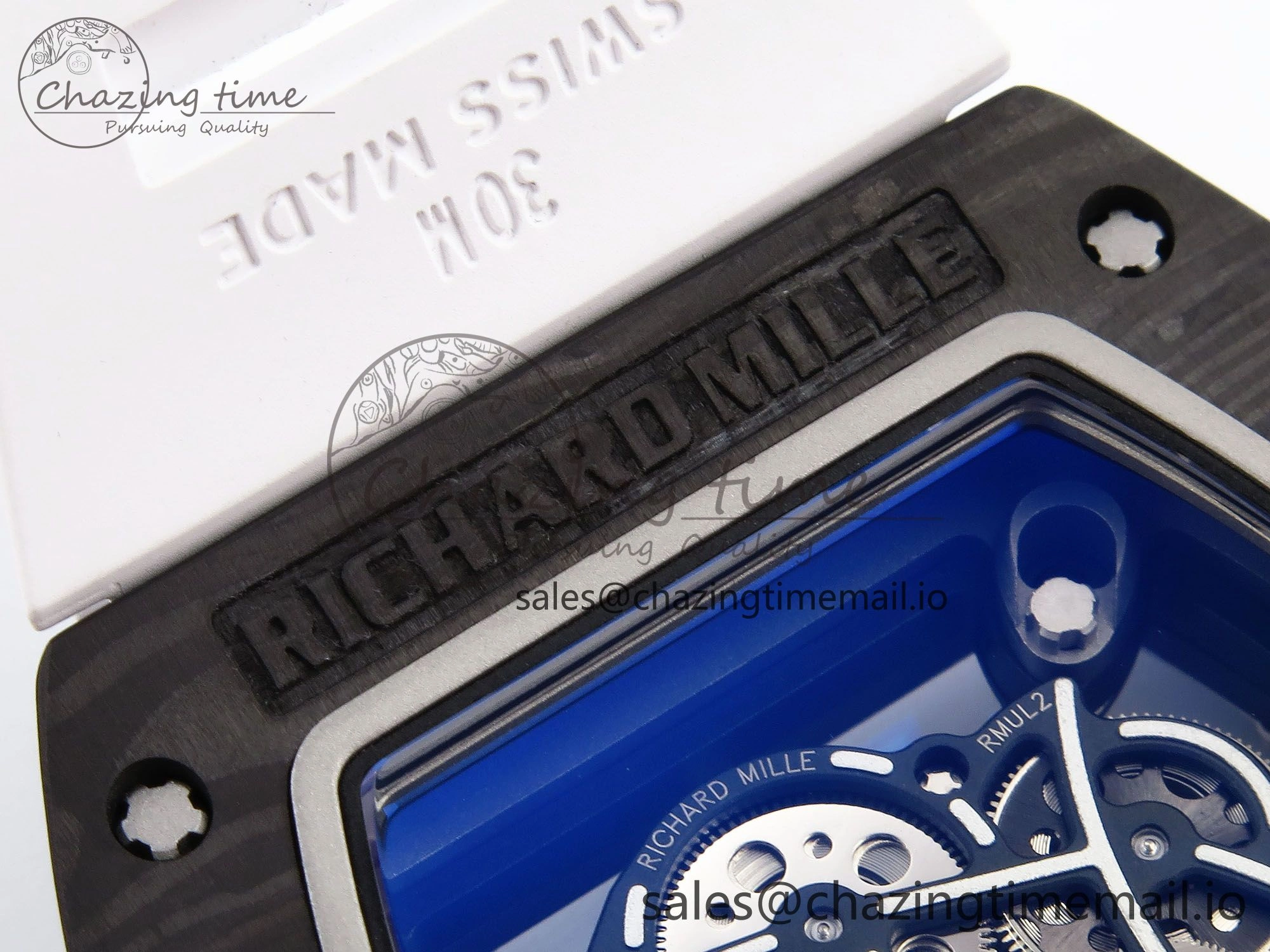 RM055 NTPT ZF 1:1 Best Edition White Bezel White Crown on Rubber Strap RMUL2 Super Clone