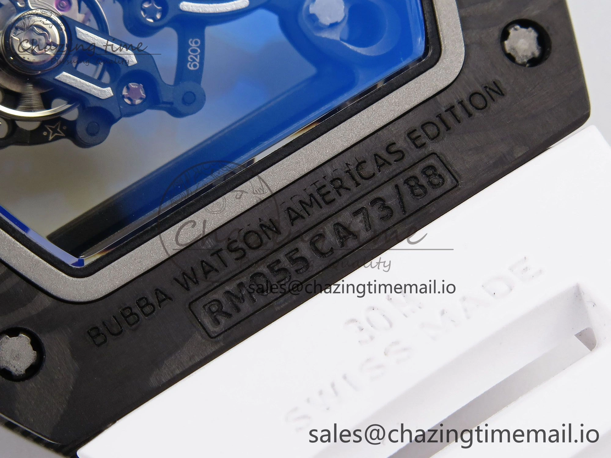 RM055 NTPT ZF 1:1 Best Edition White Bezel White Crown on Rubber Strap RMUL2 Super Clone