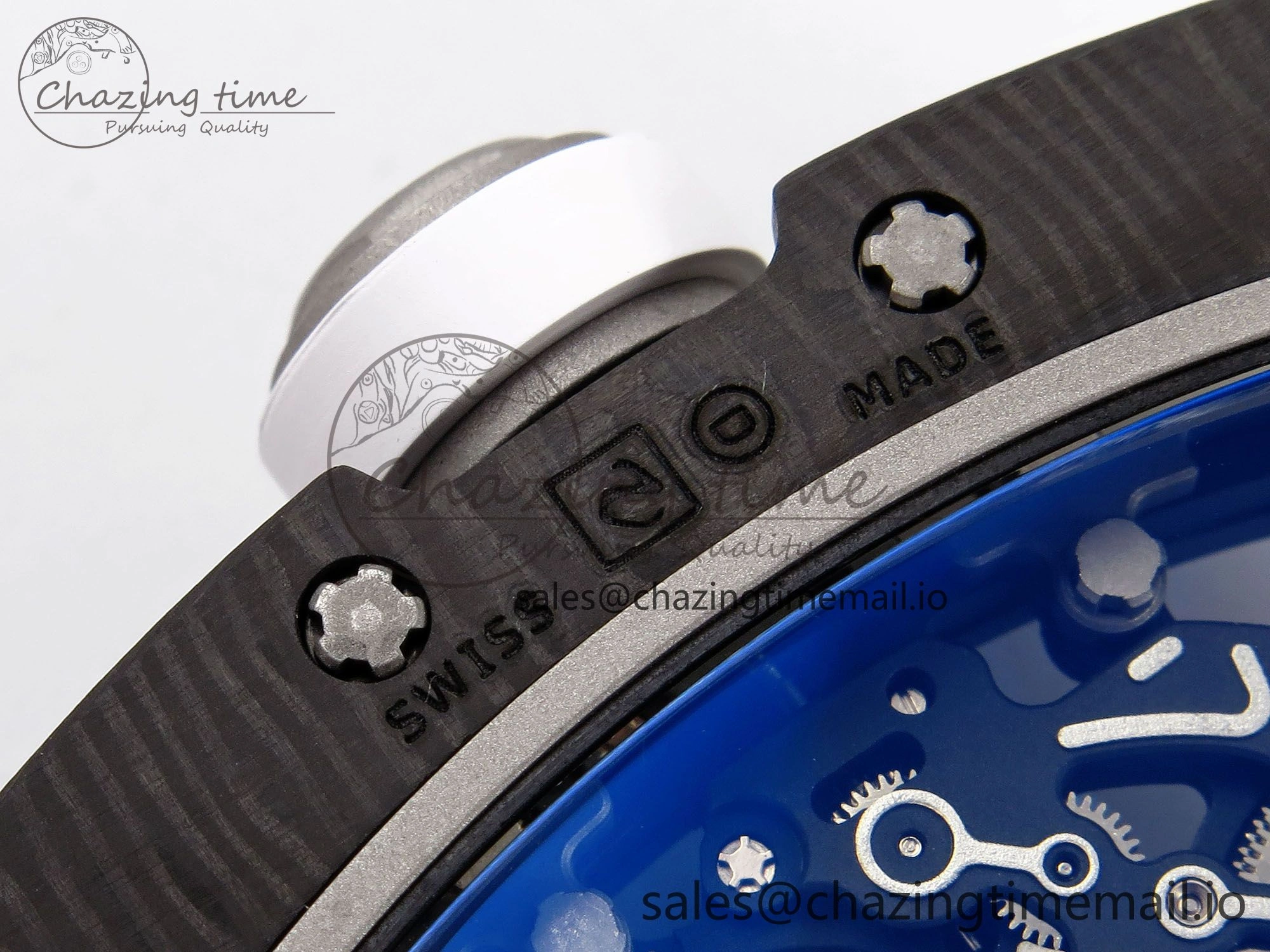 RM055 NTPT ZF 1:1 Best Edition White Bezel White Crown on Rubber Strap RMUL2 Super Clone