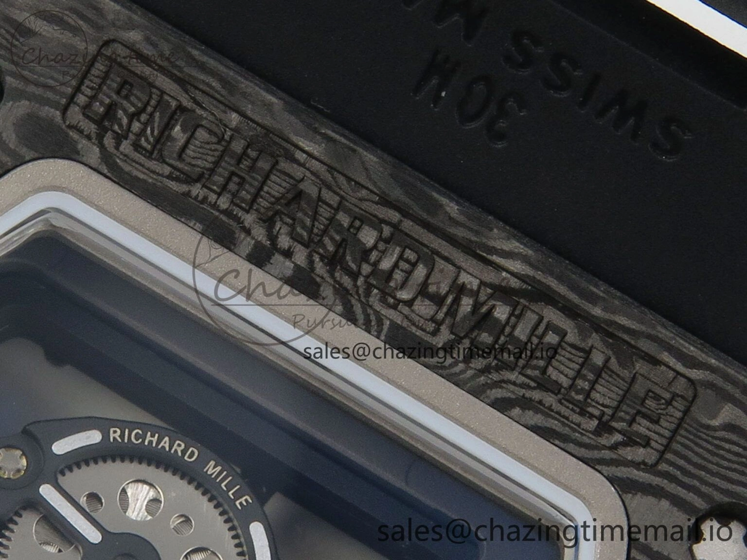 RM055 NTPT Ti MLF 1:1 Best Edition Black Bezel Red Crown on Rubber Strap RMUL2 Super Clone