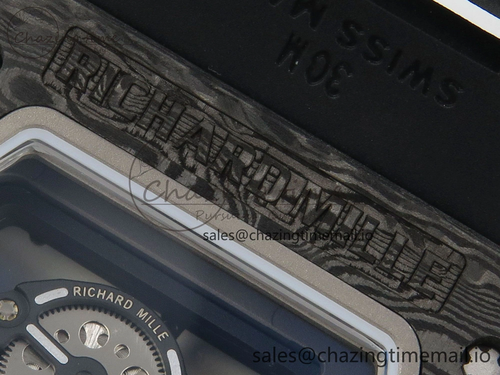 RM055 NTPT Ti MLF 1:1 Best Edition Black Bezel Red Crown on Rubber Strap RMUL2 Super Clone