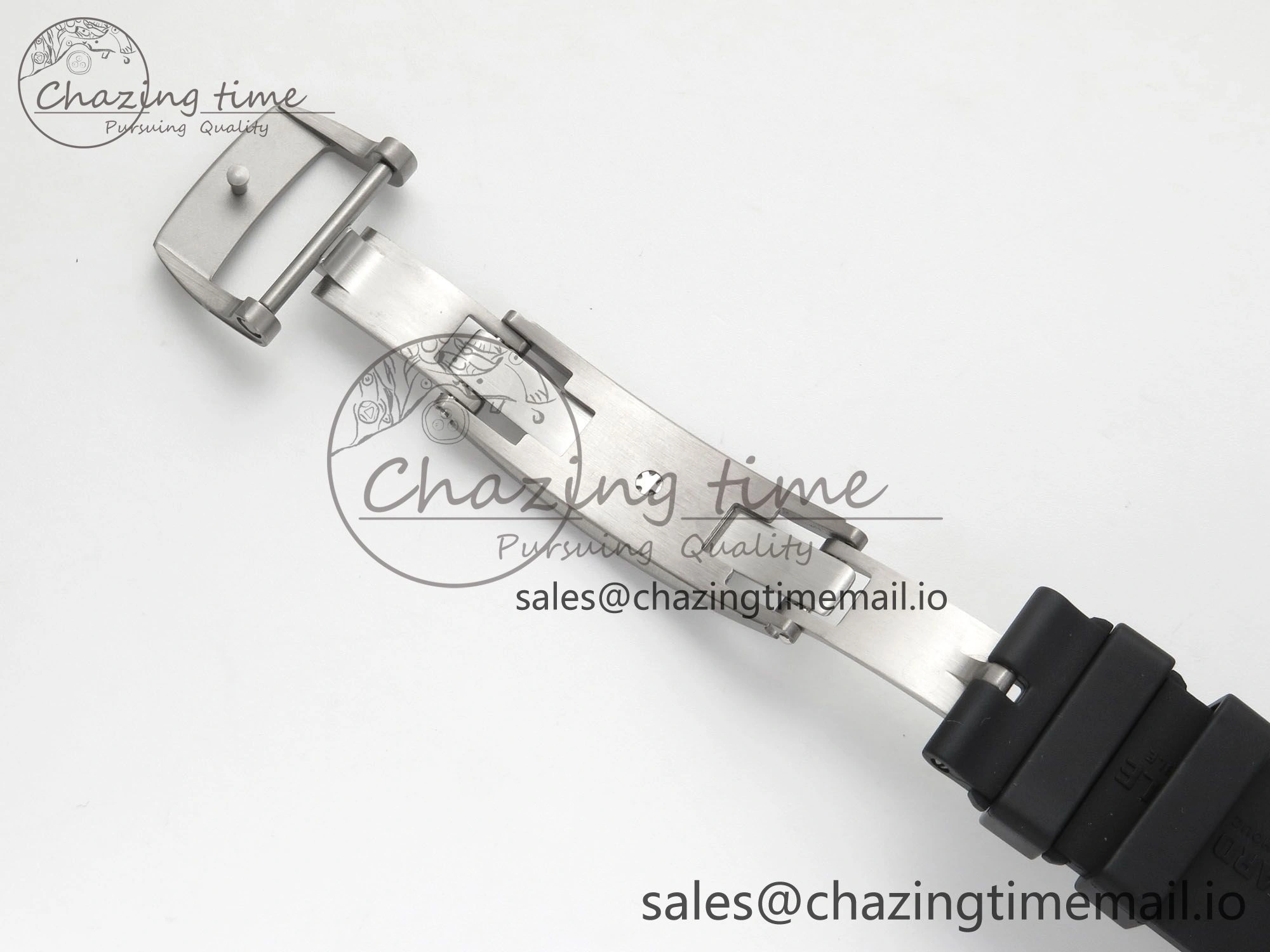 RM055 NTPT Ti MLF 1:1 Best Edition Black Bezel Red Crown on Rubber Strap RMUL2 Super Clone