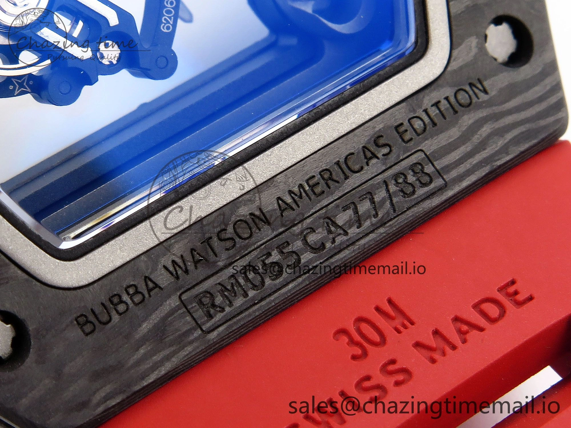 RM055 NTPT Ti ZF 1:1 Best Edition Black Bezel Black Crown on Rubber Strap RMUL2 Super Clone