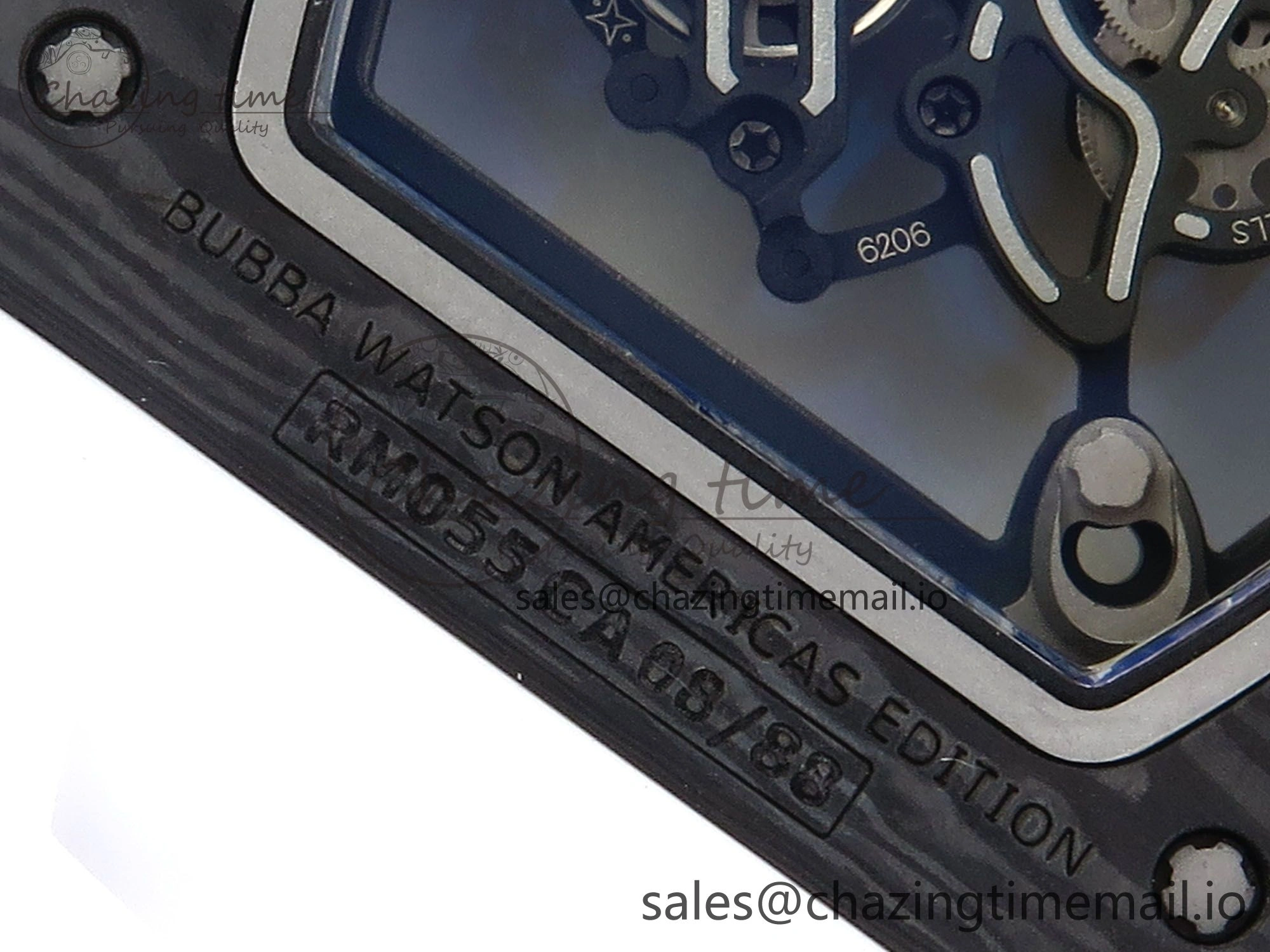 RM055 NTPT Ti ZF 1:1 Best Edition White Bezel White Crown on Shark Rubber Strap RMUL2 Super Clone