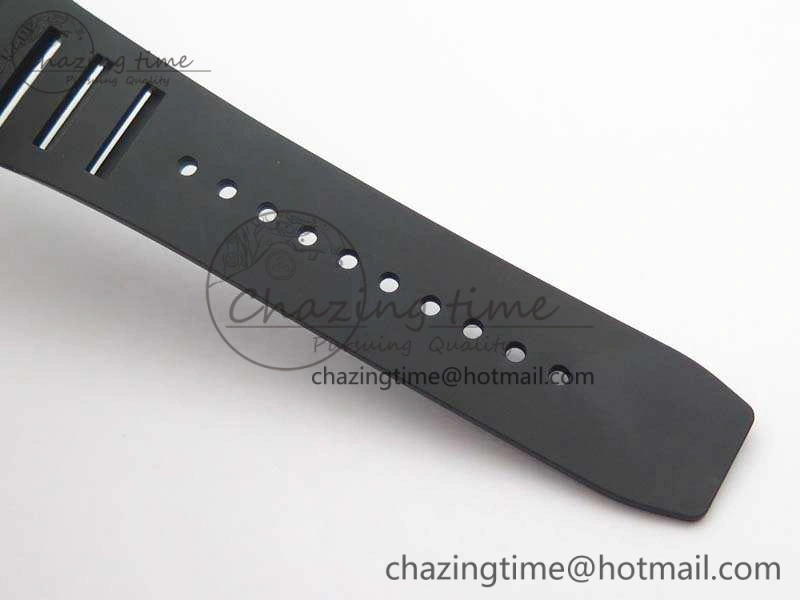 RM055 Real Ceramic Case KVF Best Edition Skeleton Dial White Inner Bezel On Rubber Strap MIYOTA8215