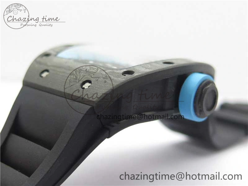 RM055 Real NTPT ZF 1:1 Best Edition Skeleton Dial on Black Rubber Strap SEIKO Movement