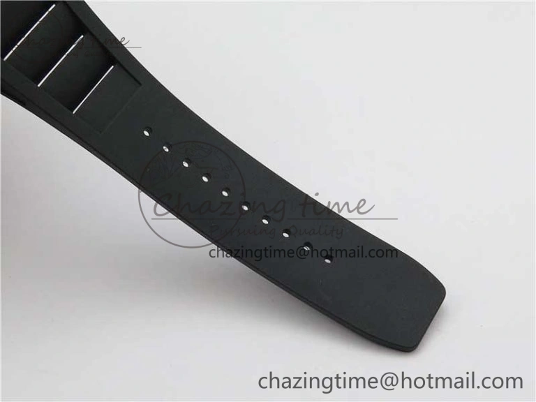 RM055 Real NTPT ZF 1:1 Best Edition Skeleton Dial on Black Rubber Strap SEIKO Movement