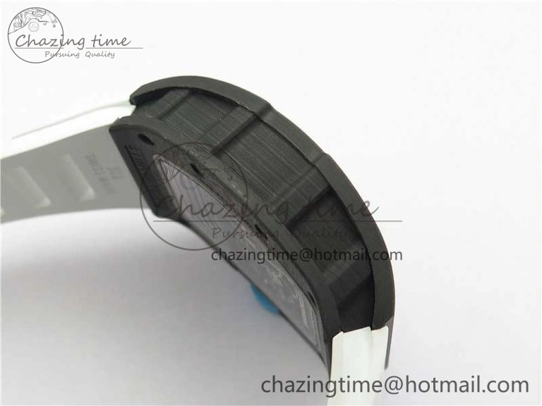 RM055 Real NTPT ZF 1:1 Best Edition Skeleton Dial on White Rubber Strap SEIKO Movement