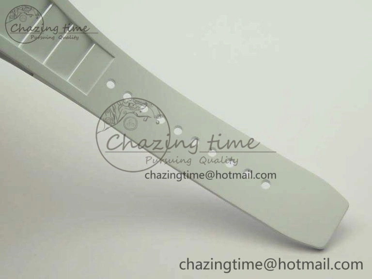 RM055 TI Case KVF Best Edition Carbon Bezel Skeleton Dial White Inner Bezel On Rubber Strap MIYOTA8215