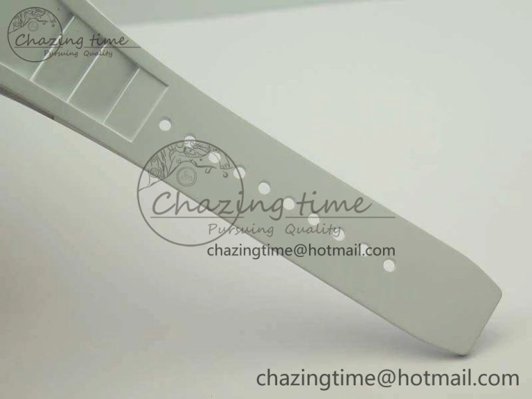 RM055 TI Case KVF Best Edition Skeleton Dial White Inner Bezel Black On Rubber Strap MIYOTA8215