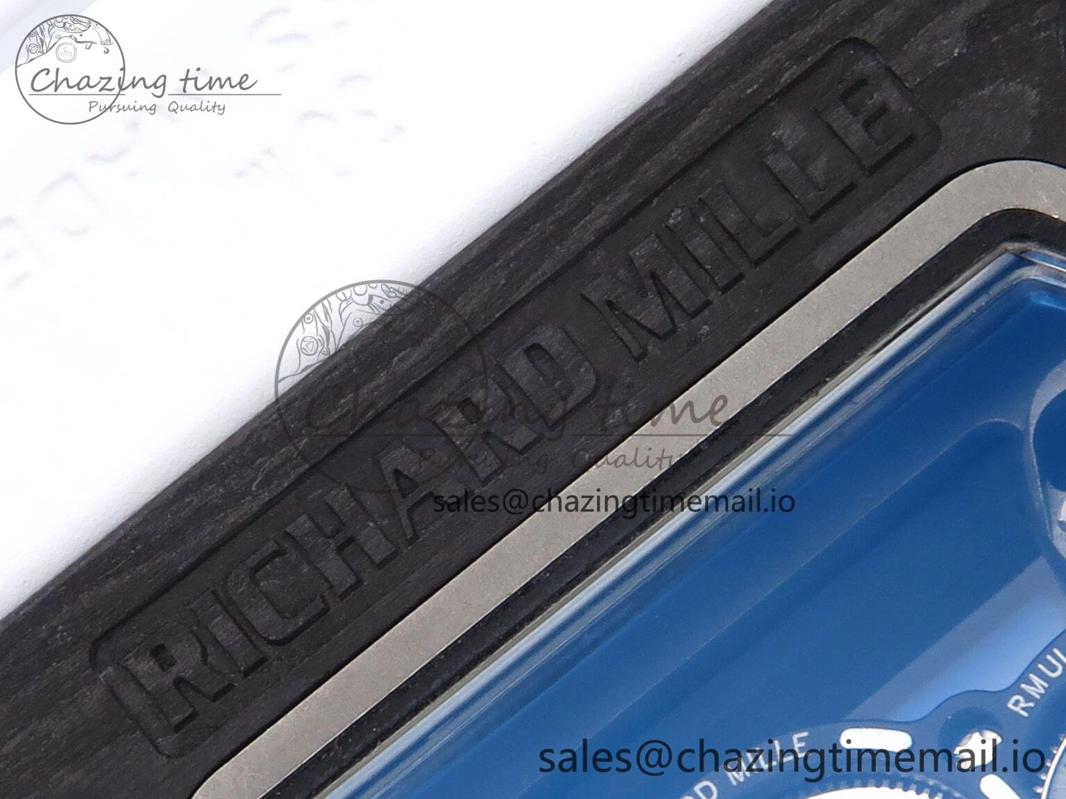 RM055 Ti NTPT UOKF 1:1 Best Edition White Black Inner Bezel White Crown on White Rubber Strap RMUL2 Super Clone