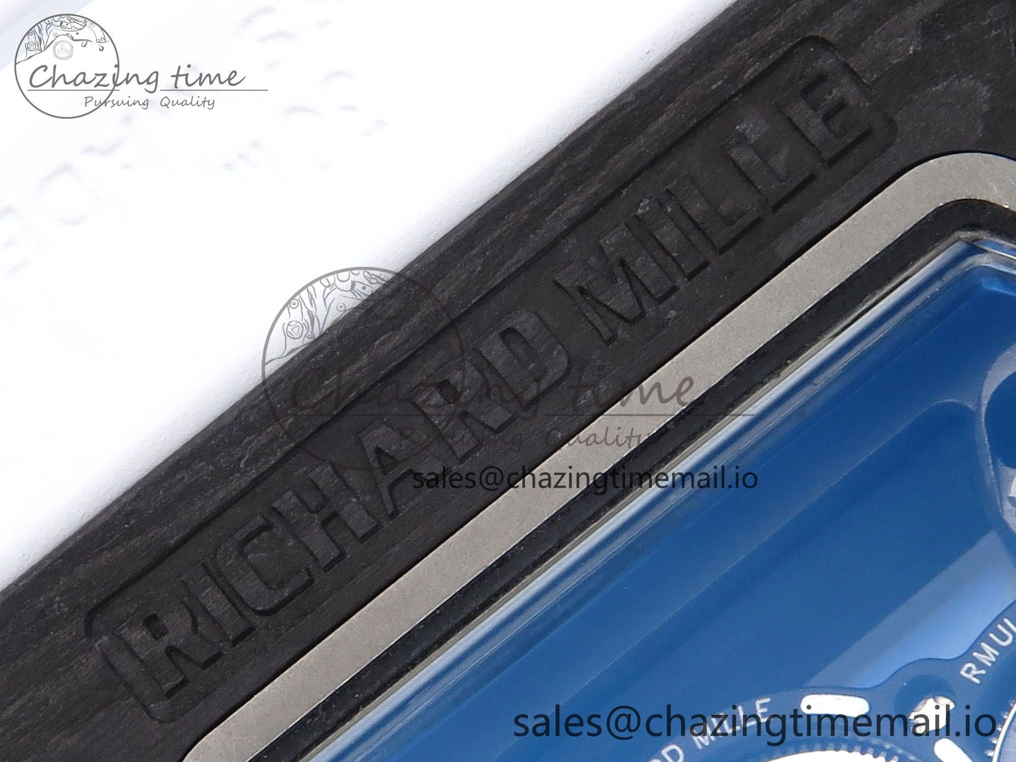 RM055 Ti NTPT UOKF 1:1 Best Edition White Black Inner Bezel White Crown on White Rubber Strap RMUL2 Super Clone