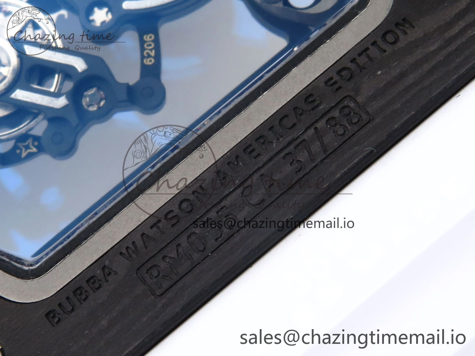 RM055 Ti NTPT UOKF 1:1 Best Edition White Black Inner Bezel White Crown on White Rubber Strap RMUL2 Super Clone